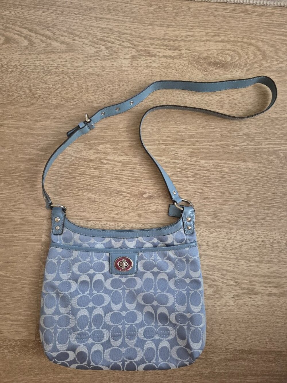 Coach Penelope Signature Sateen Hippie Crossbody Bag
